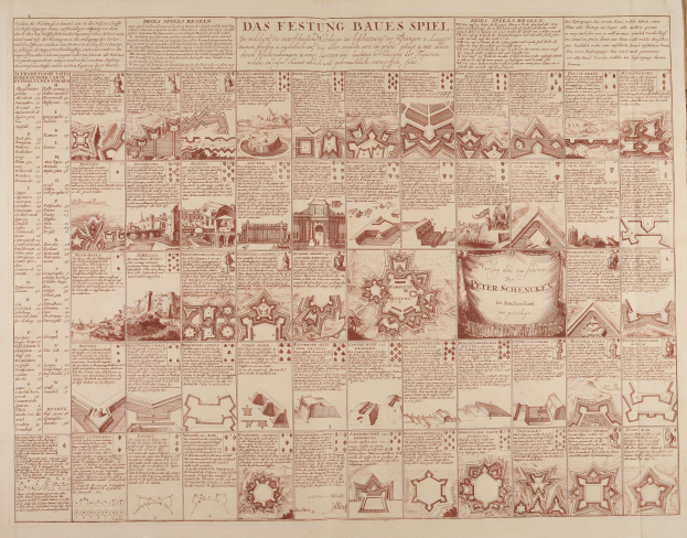 Ein altes Buch mit einer detaillierten Karte von Berlin, das Illustrationen und Text enthält.