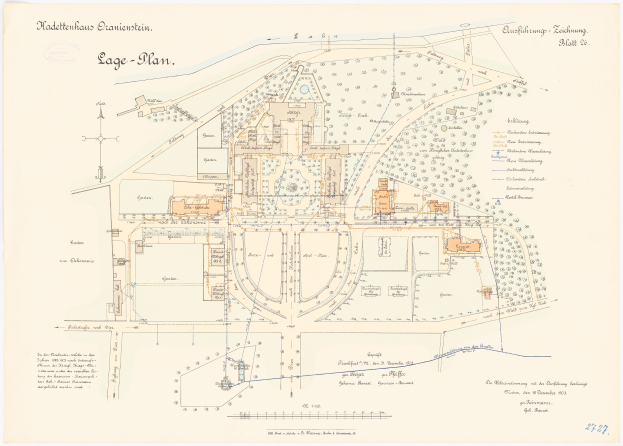 Eine detaillierte Karte von Köln, Deutschland, mit einer Gebäudeillustration auf einer Papierüberschicht, die Text über die Geschichte, Kultur und Sehenswürdigkeiten der Stadt enthält.