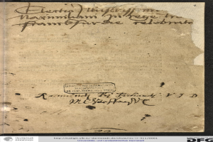 Alter Brief der deutschen Regierung an den Präsidenten der Vereinigten Staaten mit handgeschriebener Text und sichtbaren Wasserzeichen.
