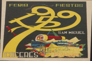 Plakatankündigung eines Festivals in San Miguel de Allende, Mexiko, mit Text und Bildern.